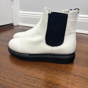 Seven7 White and Black Booties